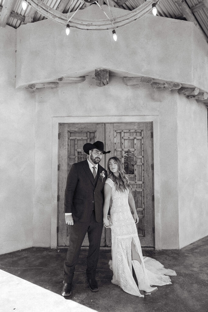 bride and groom portraits at a Texas wedding venue
